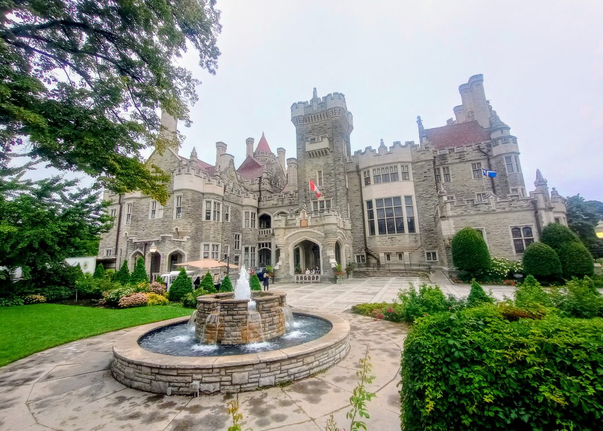 Casa Loma facade from the courtyard